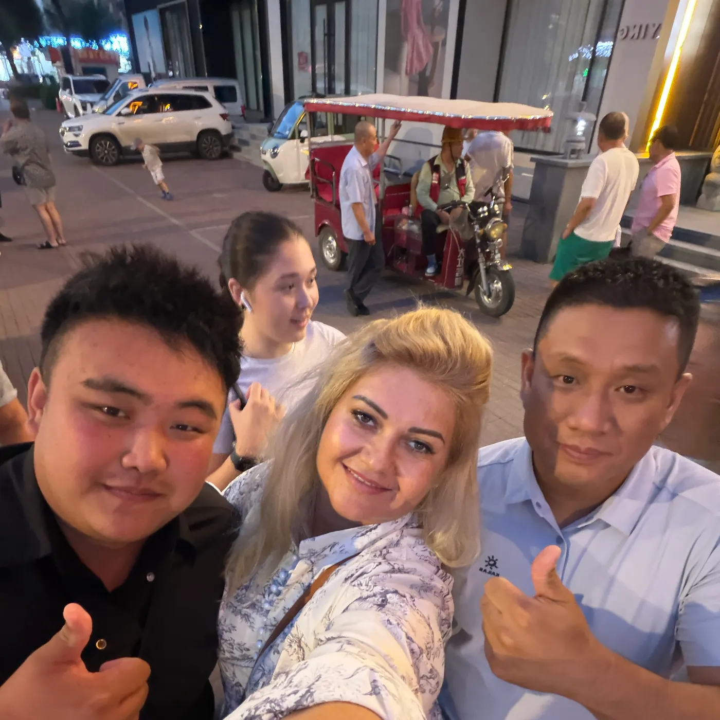Екатерина с принимающей стороной в Хэйхэ